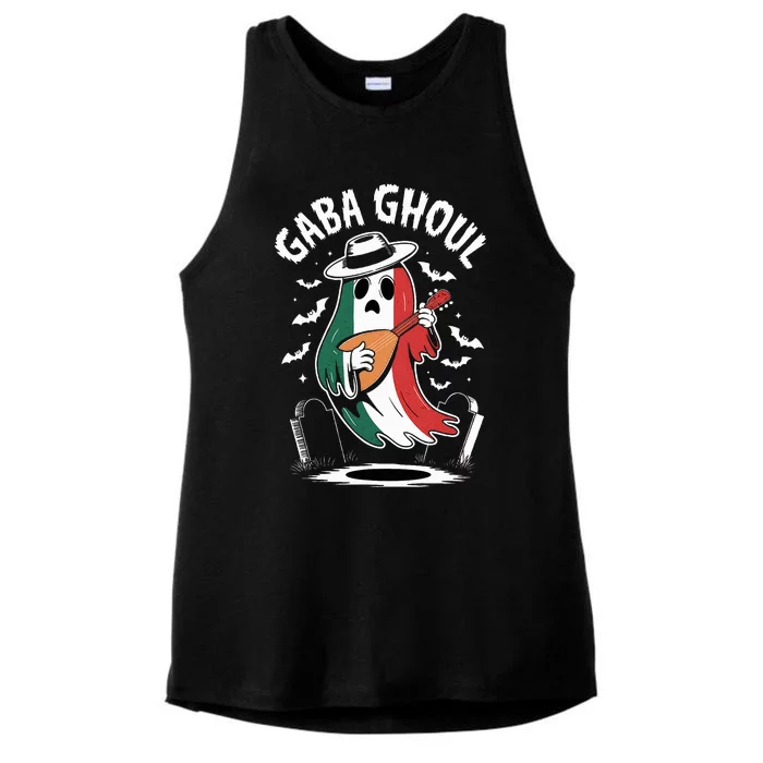 Gaba Ghoul Funny Ghost Italian Gabagool Ladies Tri-Blend Wicking Tank