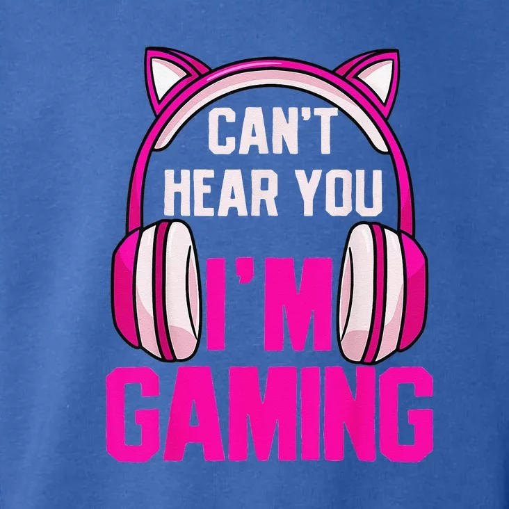 Gamer Girl Funny Gaming I Can't Hear You I'm Gaming Toddler Hoodie