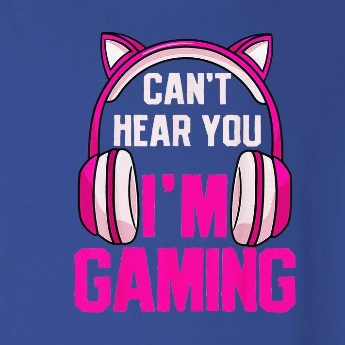 Gamer Girl Funny Gaming I Can't Hear You I'm Gaming Toddler Long Sleeve Shirt