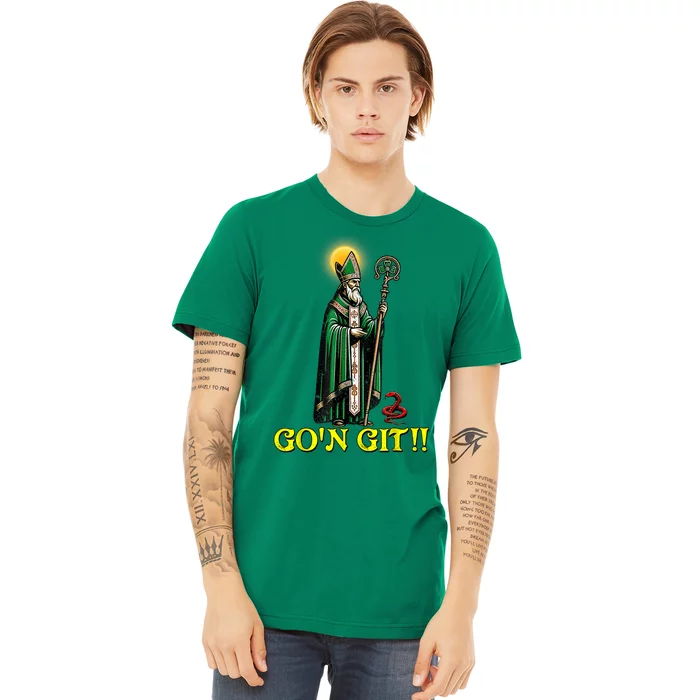 GOn Git Funny St Patricks Day Shamrock Irish Premium T-Shirt