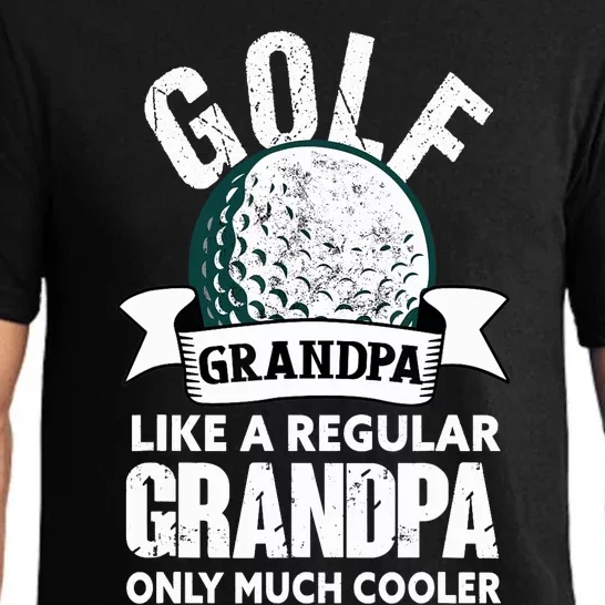 Golf Grandpa Funny Golfing Golfer Grandfather Pajama Set