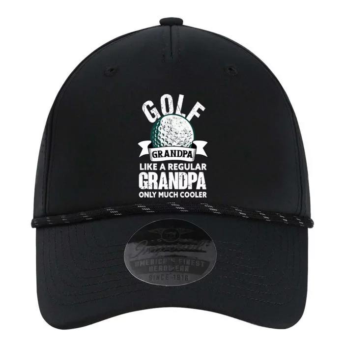 Golf Grandpa Funny Golfing Golfer Grandfather Performance The Dyno Cap