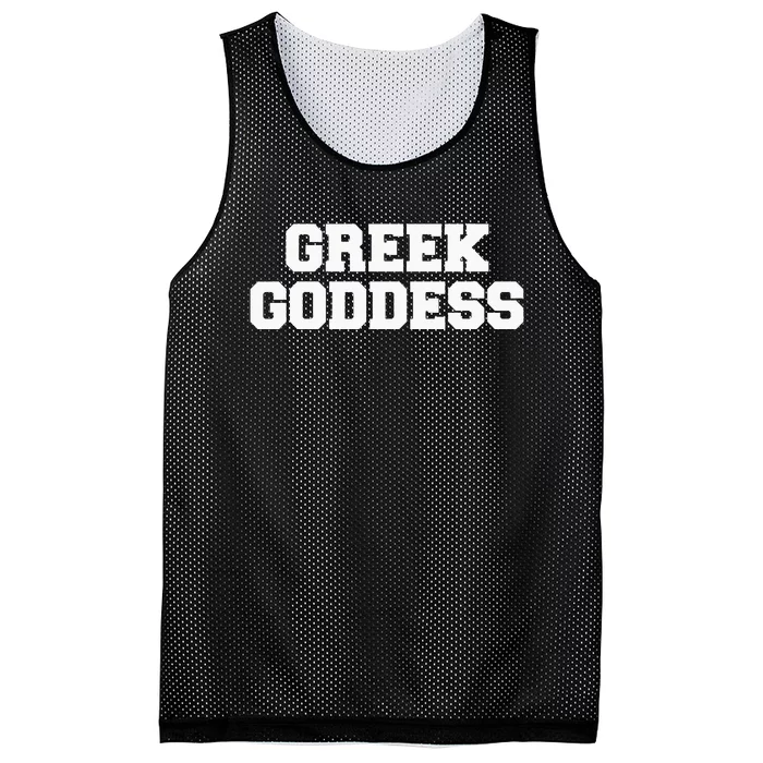 Greek Goddess Funny Fraternity College Frat Party Greek Mesh Reversible Basketball Jersey Tank