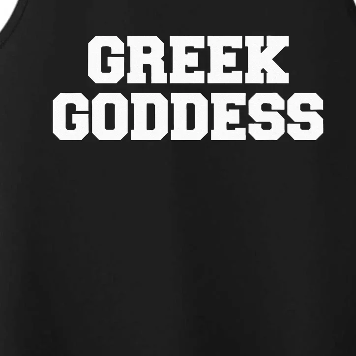 Greek Goddess Funny Fraternity College Frat Party Greek Performance Tank