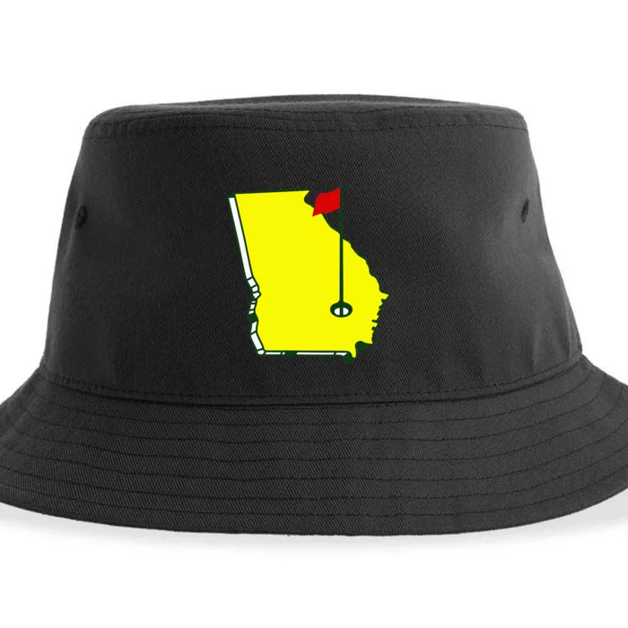 Georgia Golf Flag State Sustainable Bucket Hat