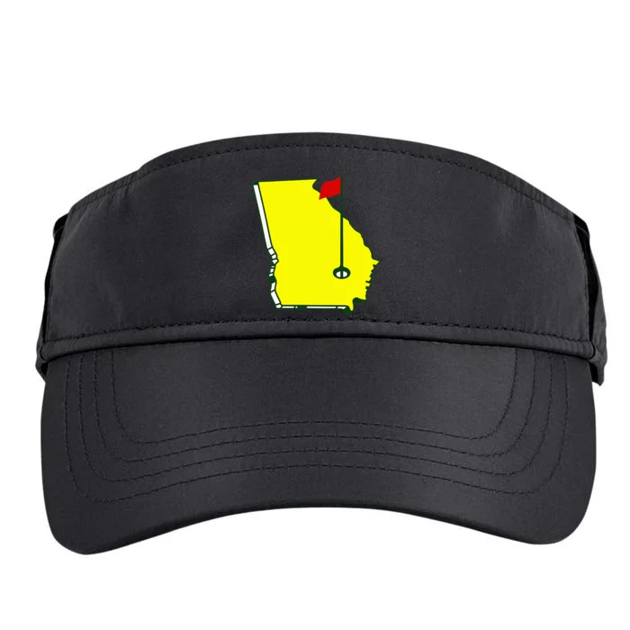 Georgia Golf Flag State Adult Drive Performance Visor