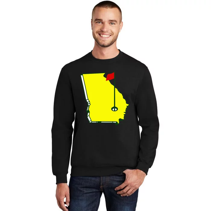 Georgia Golf Flag State Tall Sweatshirt