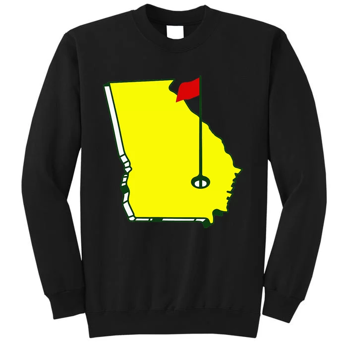 Georgia Golf Flag State Tall Sweatshirt