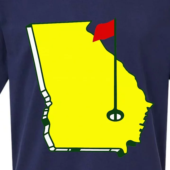 Georgia Golf Flag State Sueded Cloud Jersey T-Shirt