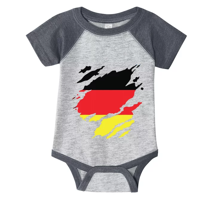 Germany German Flag Heritage Infant Baby Jersey Bodysuit