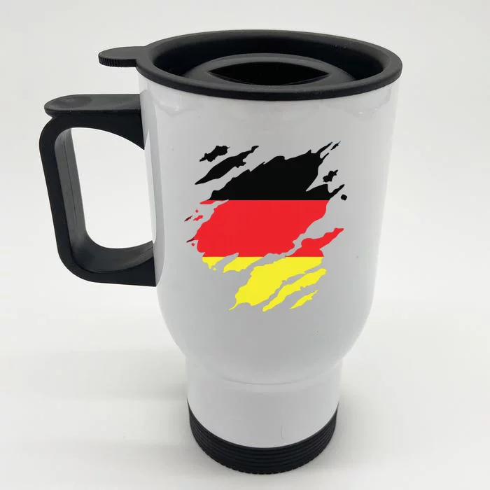 Germany German Flag Heritage Front & Back Stainless Steel Travel Mug