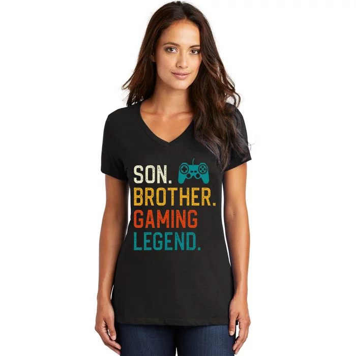 Gaming Gifts For Teenage Boyss 812 Year Old Christmas Gamer Women's V-Neck T-Shirt