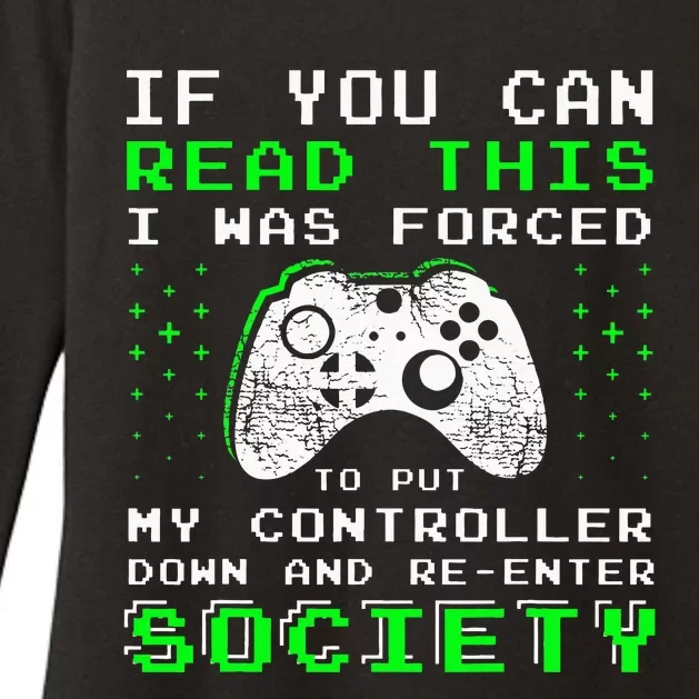 Gamer Gifts For Teen If You Can Read This Video Game Womens CVC Long Sleeve Shirt