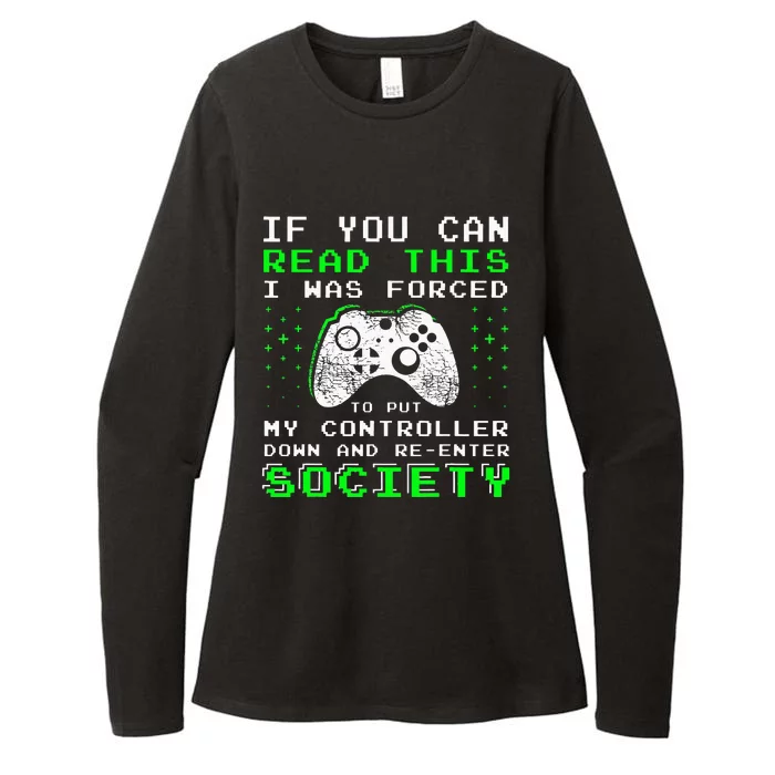 Gamer Gifts For Teen If You Can Read This Video Game Womens CVC Long Sleeve Shirt