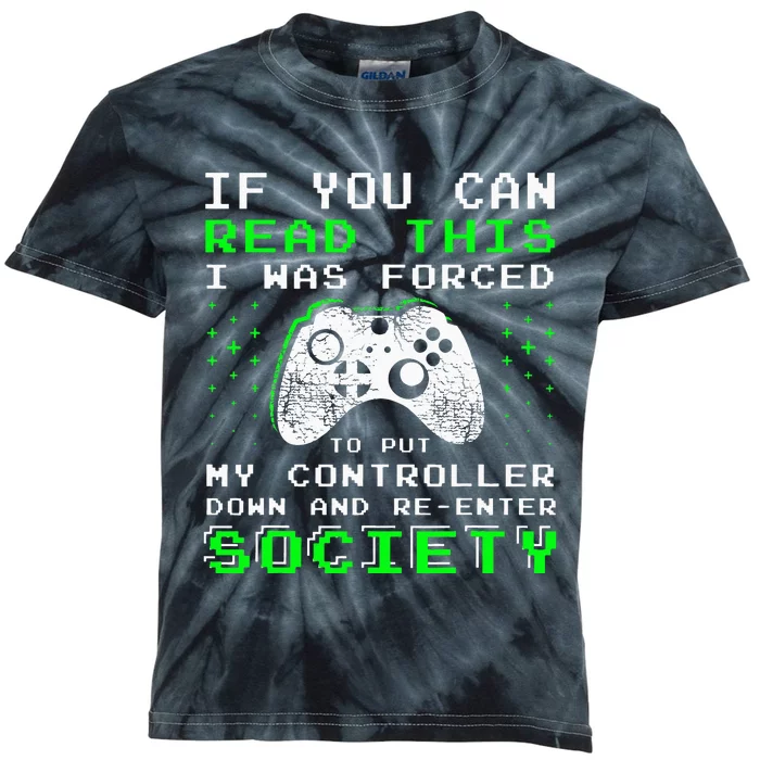 Gamer Gifts For Teen If You Can Read This Video Game Kids Tie-Dye T-Shirt