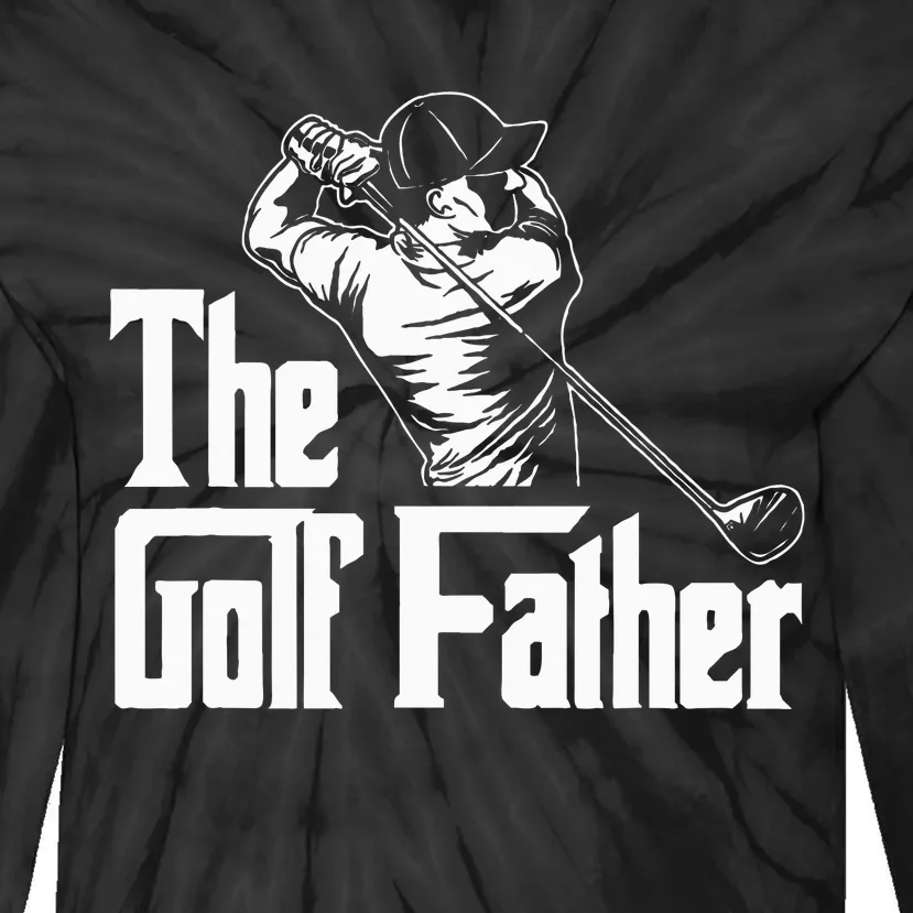 Golf Golfer Father Golfing Player Ball Course Putter Caddy Tie-Dye Long Sleeve Shirt