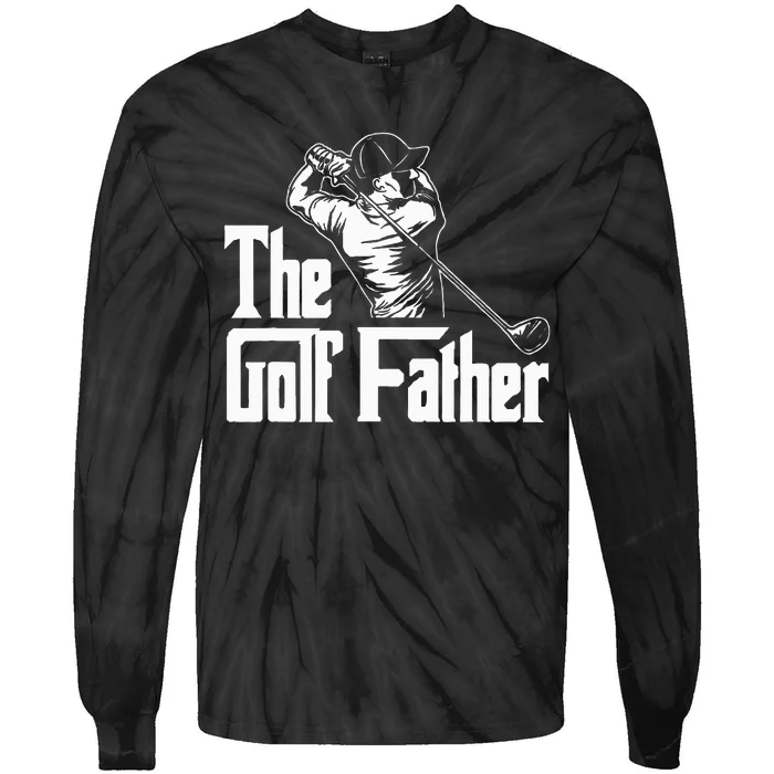 Golf Golfer Father Golfing Player Ball Course Putter Caddy Tie-Dye Long Sleeve Shirt