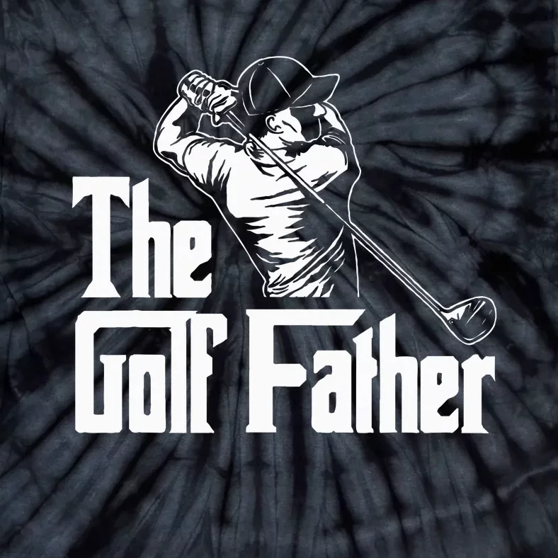 Golf Golfer Father Golfing Player Ball Course Putter Caddy Tie-Dye T-Shirt