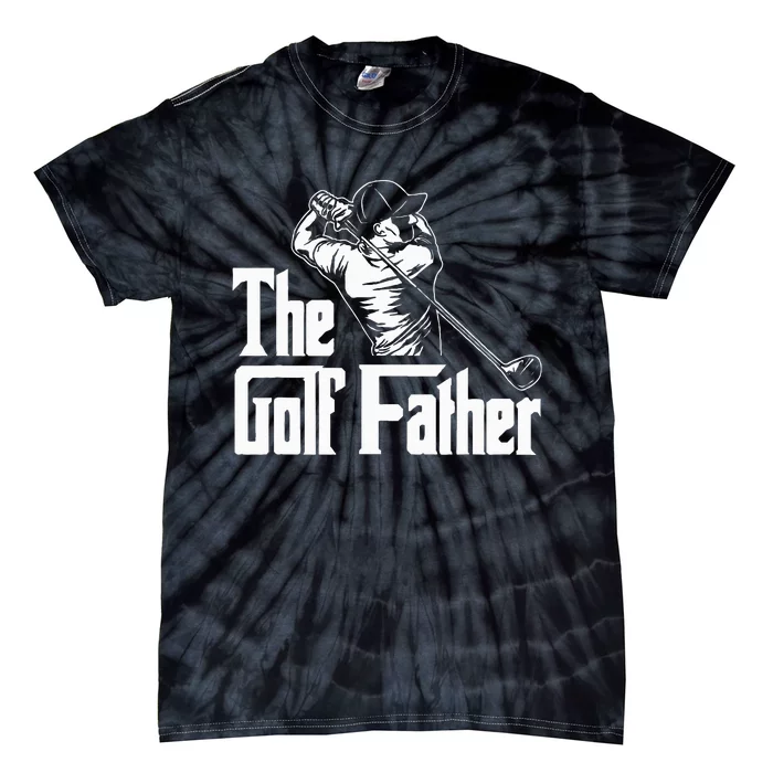 Golf Golfer Father Golfing Player Ball Course Putter Caddy Tie-Dye T-Shirt