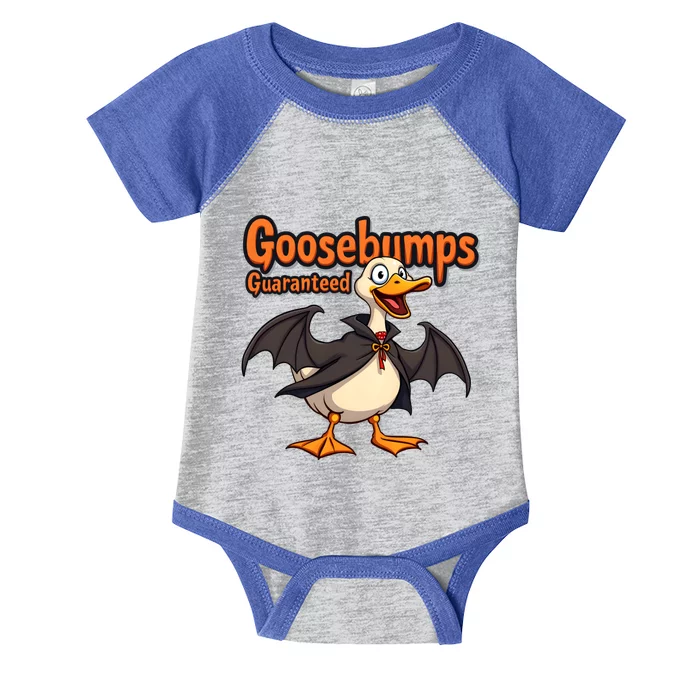 Goosebumps Guaranteed Funny Halloween Infant Baby Jersey Bodysuit