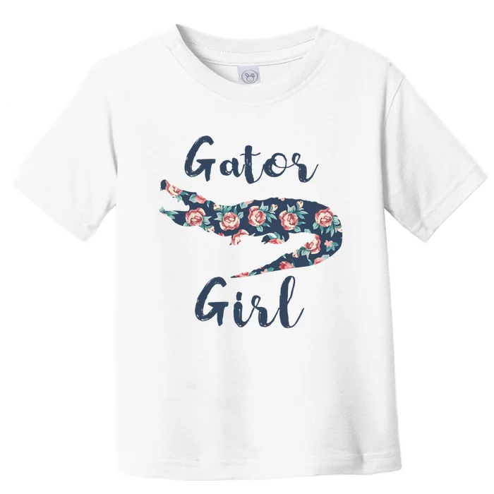 Gator Girl Funny Alligator Gifts For Crocodile Toddler T-Shirt