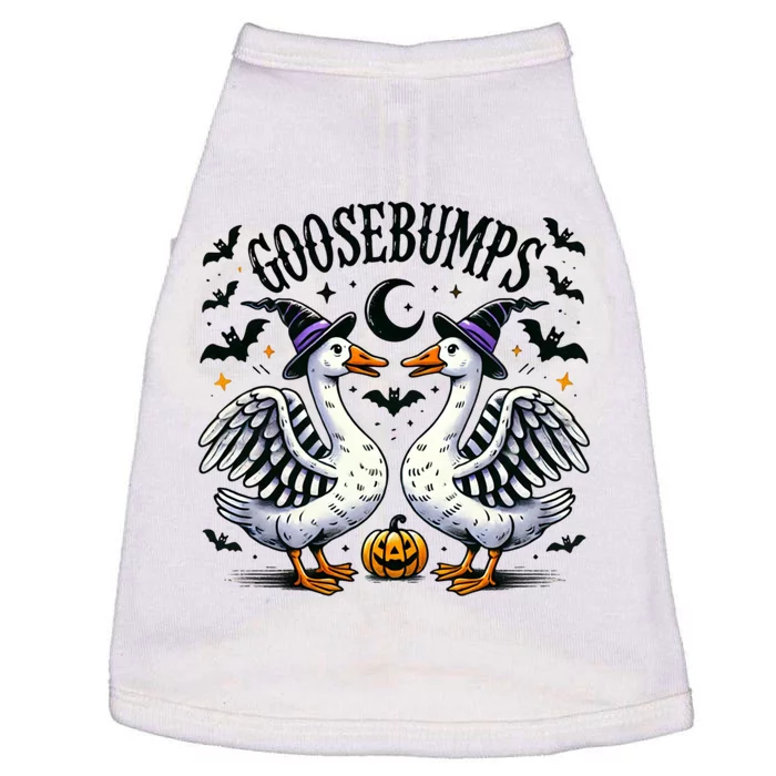 Goosebumps Geese Funny Halloween Witches Hat Doggie Tank