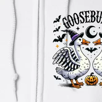 Goosebumps Geese Funny Halloween Witches Hat Full Zip Hoodie