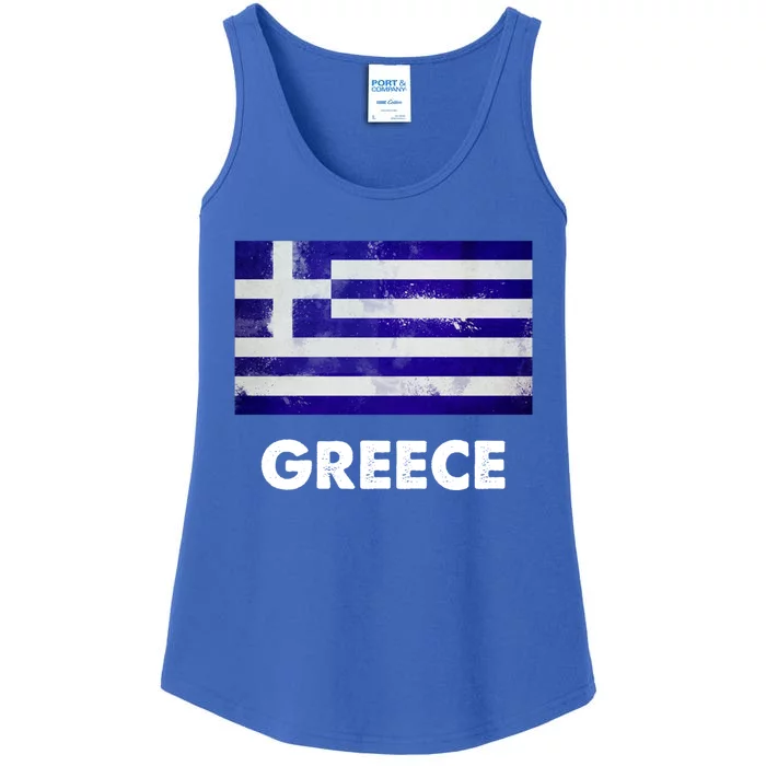 Greek Greece Flag Cool Gift Ladies Essential Tank