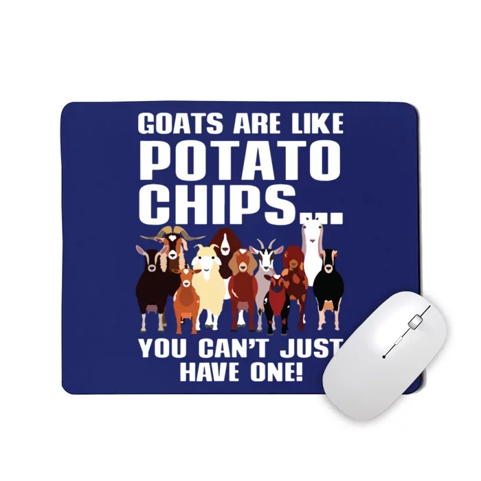 Goat Gifts For Goat Lovers Farm Apparel Meme Pun Funny Goat Mousepad