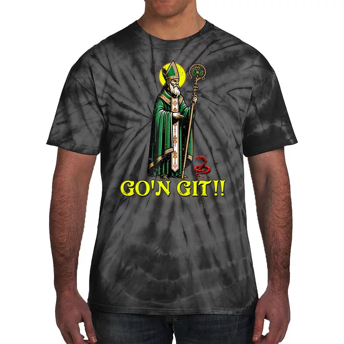 Gon Git Funny St Patricks Day Shamrock St Patty Party Irish Tie-Dye T-Shirt