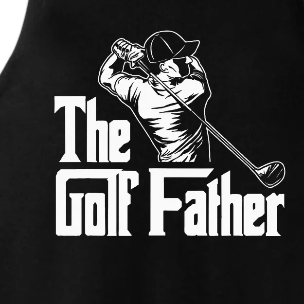 Golf Golfer Father Golfing Player Ball Course Putter Caddy Ladies Tri-Blend Wicking Tank