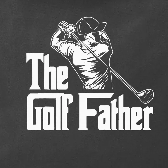 Golf Golfer Father Golfing Player Ball Course Putter Caddy Zip Tote Bag