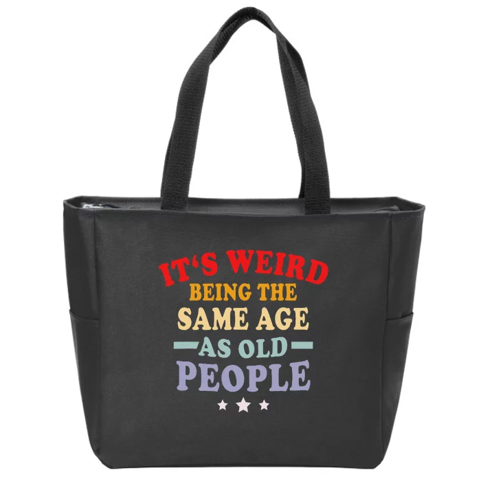 Grandpa & Grandma Funny Old People Retro Gift Zip Tote Bag