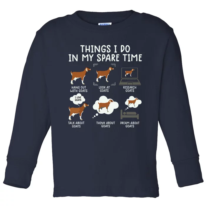 Goat Gifts Famer Tee Gifts Goat Toddler Long Sleeve Shirt