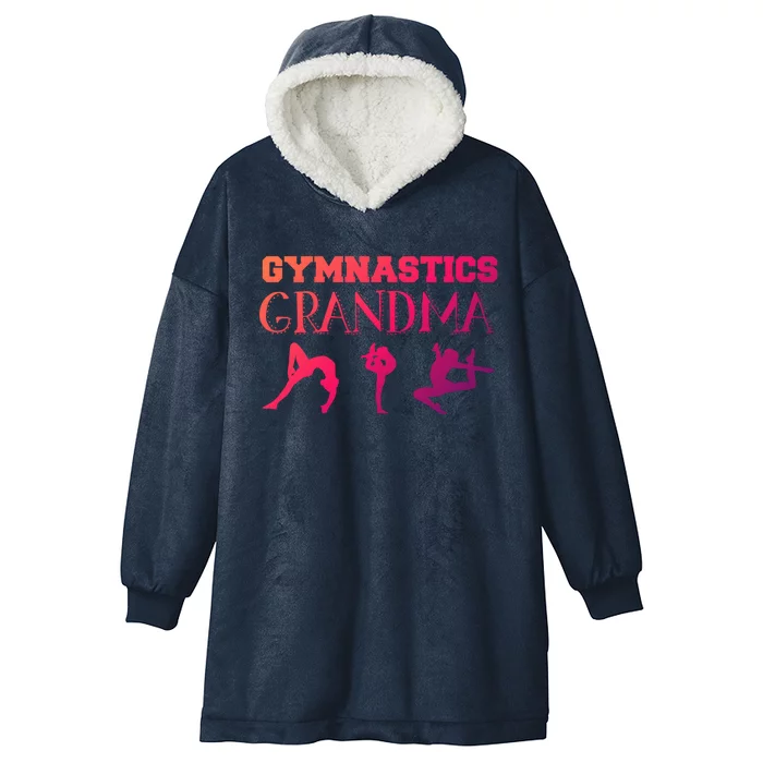 Gymnastics Grandma For Grandmothers Great Gift Hooded Wearable Blanket