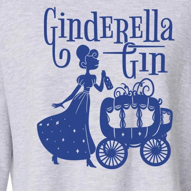 Ginderella Gin Funny Cropped Pullover Crew