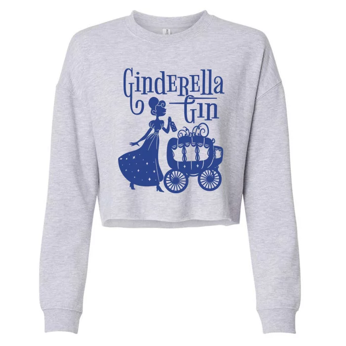 Ginderella Gin Funny Cropped Pullover Crew