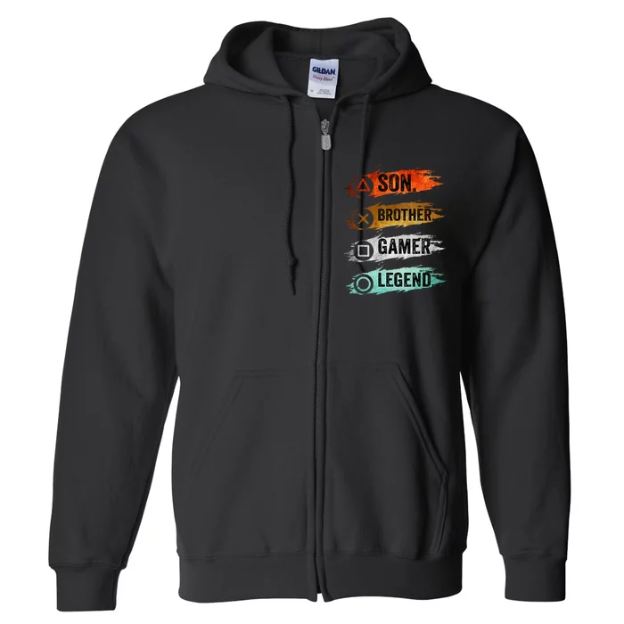 Gaming Gifts For Teenage 8 16 Year Old Gamer Full Zip Hoodie