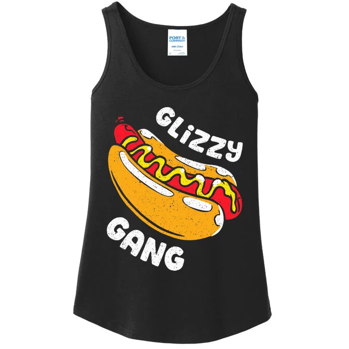 Glizzy Gang Funny Hot Dog Ladies Essential Tank