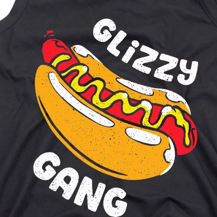 Glizzy Gang Funny Hot Dog Tank Top