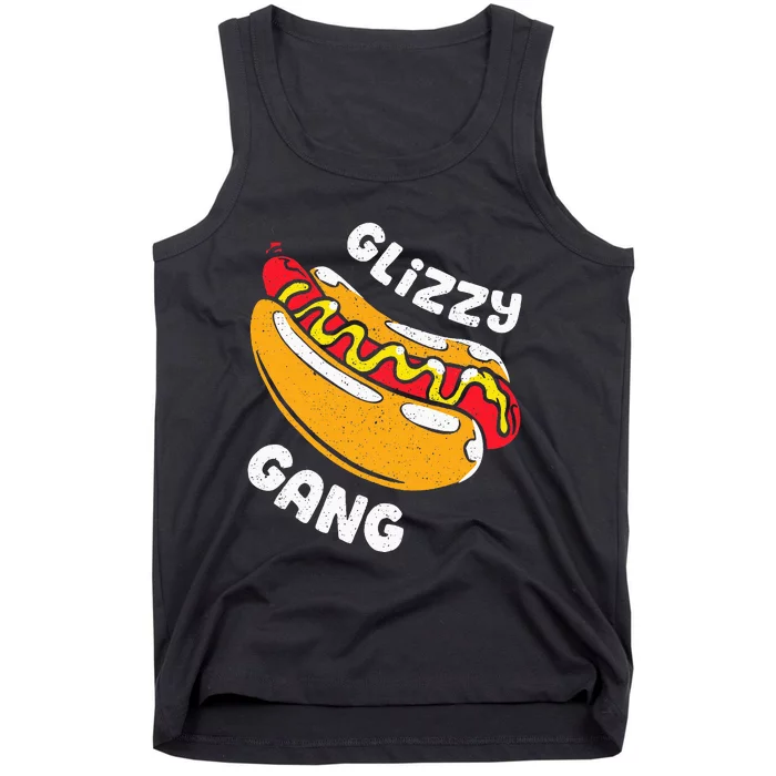 Glizzy Gang Funny Hot Dog Tank Top