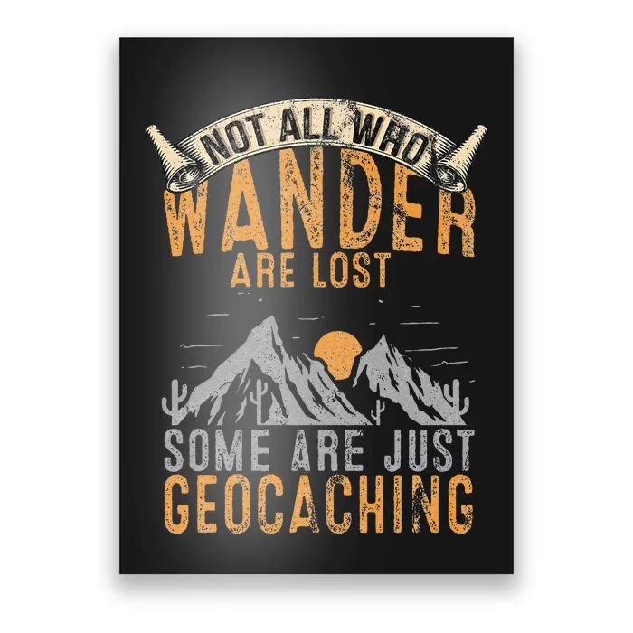 Geocache Gift For Men Treasure Hunt Poster