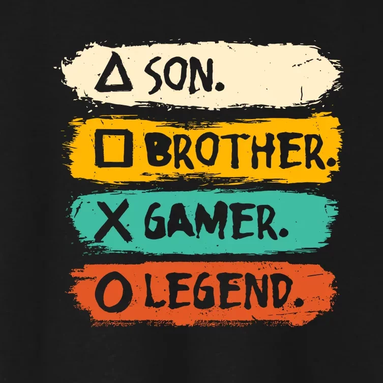 Gaming Gifts For Teenage Boy 816 Year Old Gamer Women's Crop Top Tee