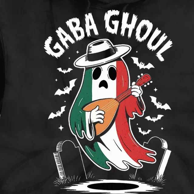 Gaba Ghoul Funny Ghost Italian Gabagool Tie Dye Hoodie