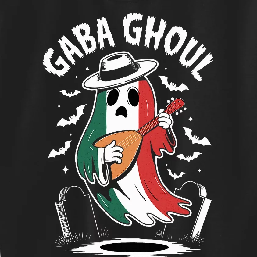 Gaba Ghoul Funny Ghost Italian Gabagool Kids Sweatshirt