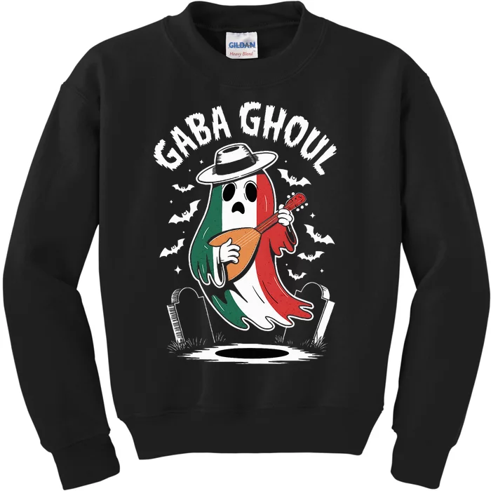 Gaba Ghoul Funny Ghost Italian Gabagool Kids Sweatshirt