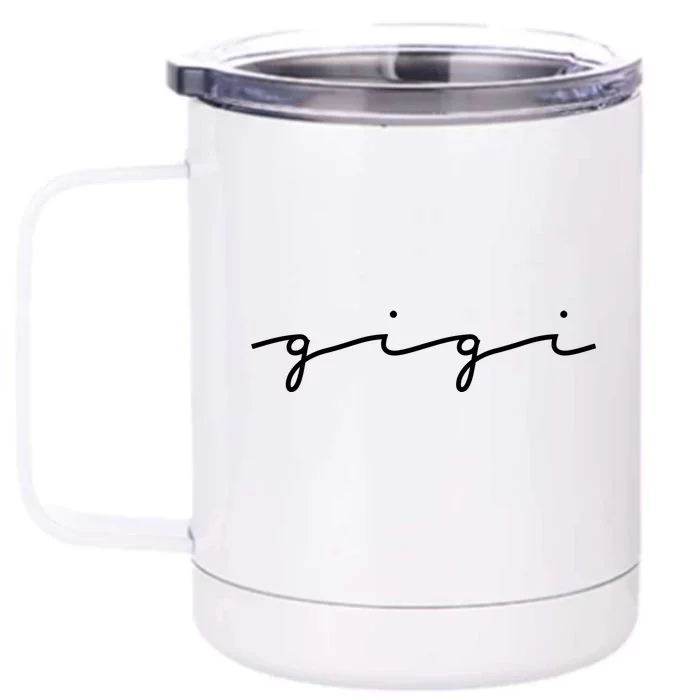 Gigi Grandma For Christmas Mothers Day Grandparents Gift Front & Back 12oz Stainless Steel Tumbler Cup