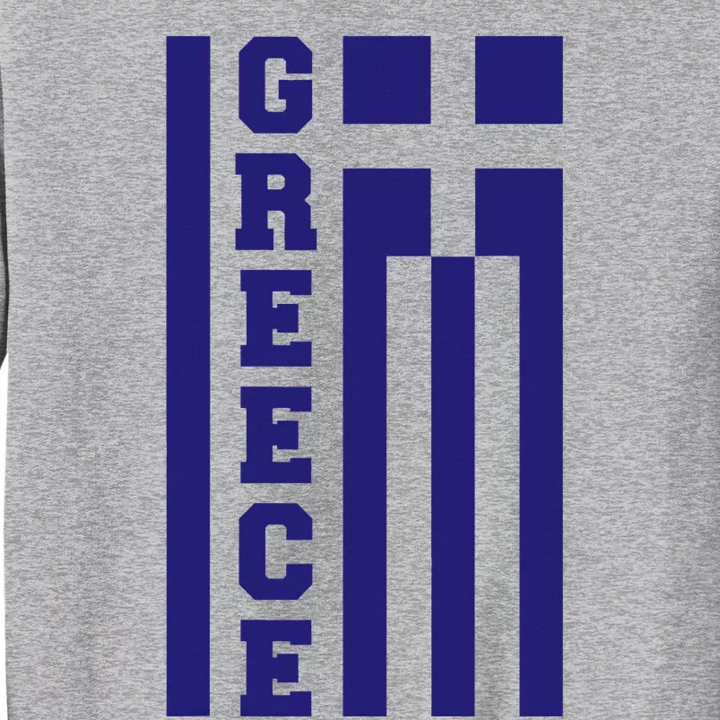 Greece Greek Flag Heart Tall Sweatshirt