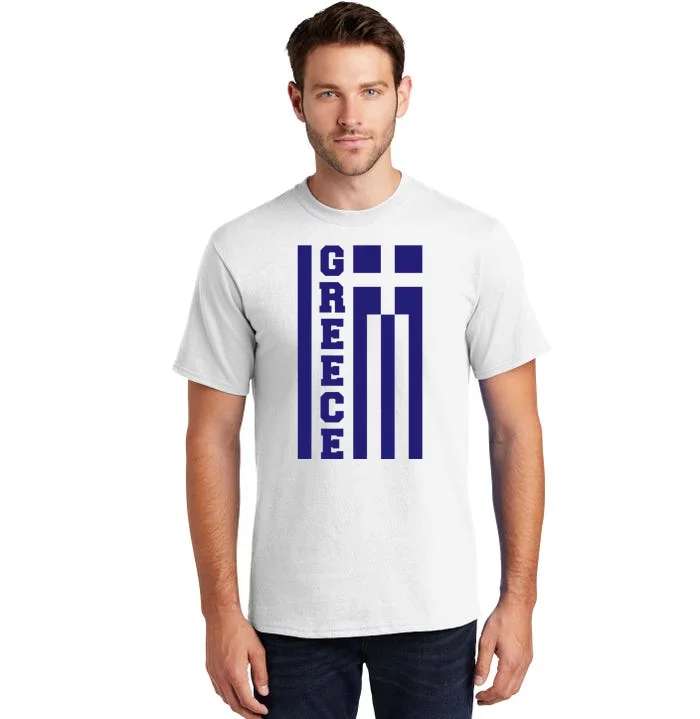 Greece Greek Flag Heart Tall T-Shirt