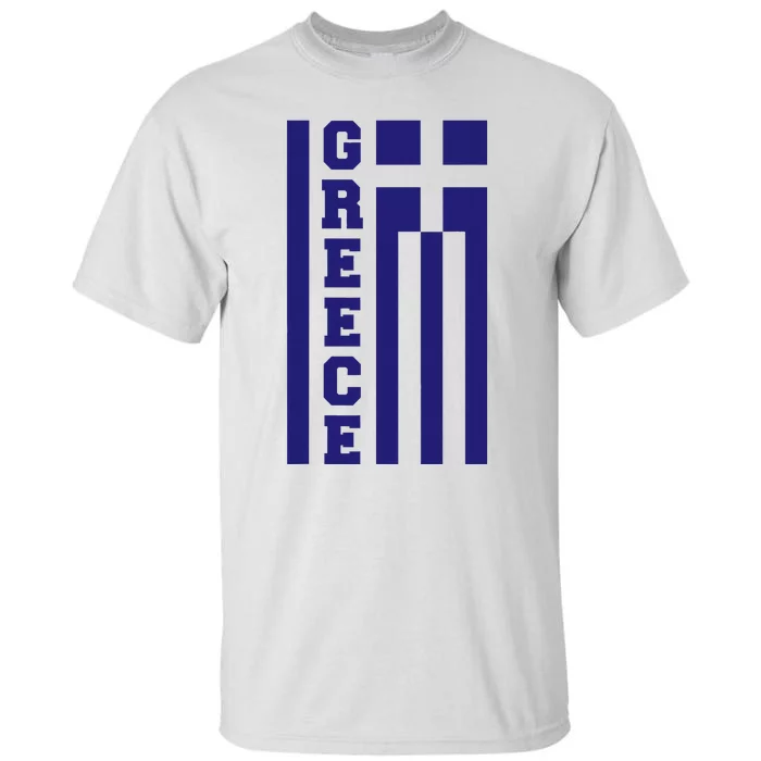 Greece Greek Flag Heart Tall T-Shirt